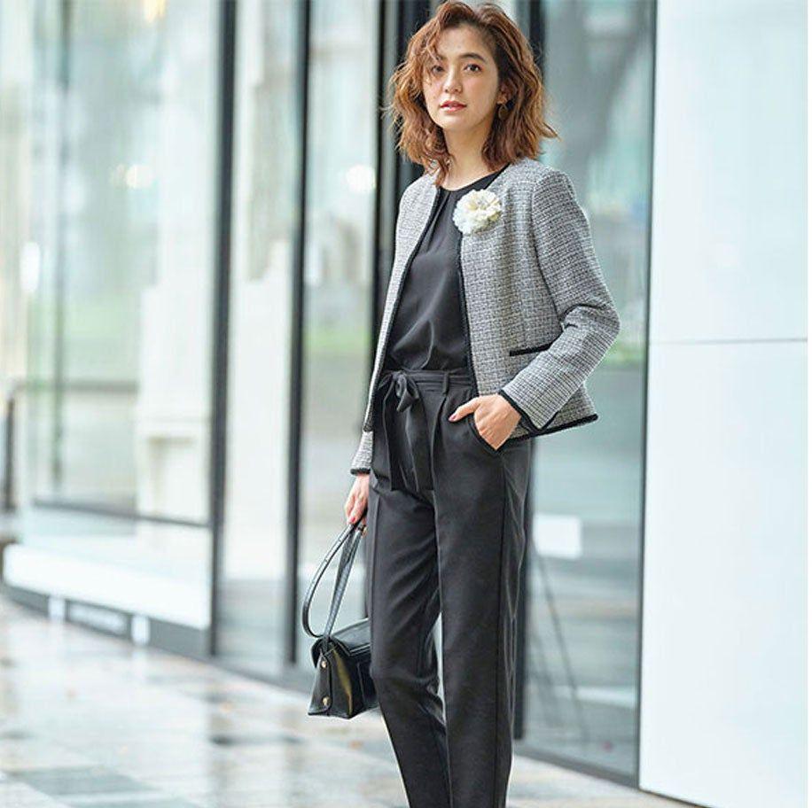 日本正規代理店品 新品 anySIS セット ジャケット スカート ネイビー